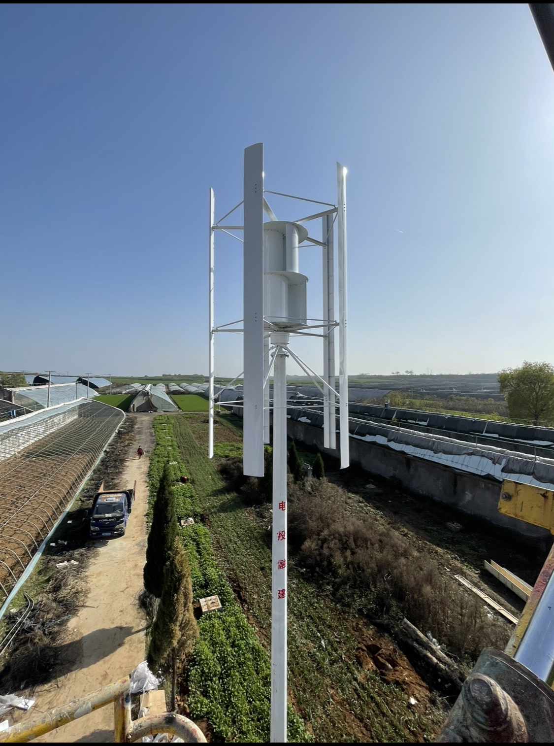 Vertikální turbína s hybridním systémem 5 kW 6 kW 7 kW
